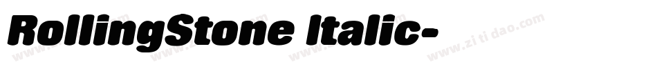 RollingStone Italic字体转换